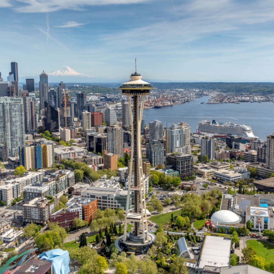 Space Needle Aerial, Seattle